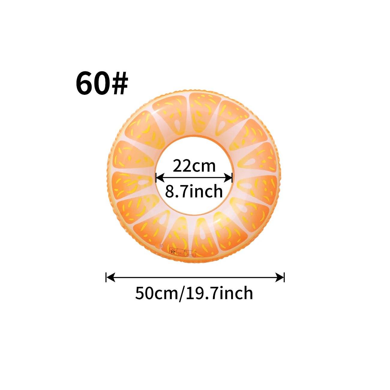 1PC Fruit Pool Float, Watermelon Swim Tube Ring, Inflatable Swim Pool Party Inner Tube Summer Pool Toy for Fun - My Store