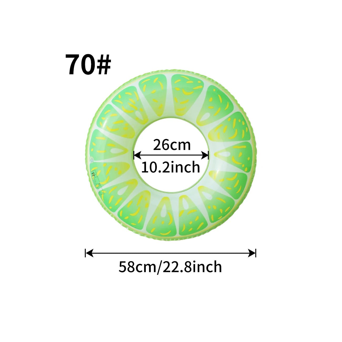 1PC Fruit Pool Float, Watermelon Swim Tube Ring, Inflatable Swim Pool Party Inner Tube Summer Pool Toy for Fun - My Store