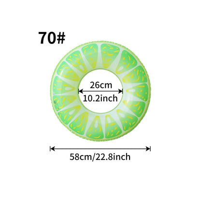 1PC Fruit Pool Float, Watermelon Swim Tube Ring, Inflatable Swim Pool Party Inner Tube Summer Pool Toy for Fun - My Store