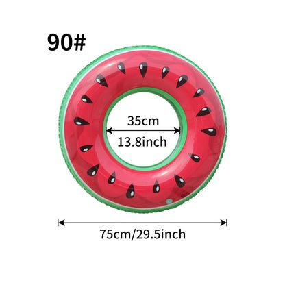 1PC Fruit Pool Float, Watermelon Swim Tube Ring, Inflatable Swim Pool Party Inner Tube Summer Pool Toy for Fun - My Store