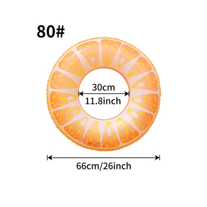 1PC Fruit Pool Float, Watermelon Swim Tube Ring, Inflatable Swim Pool Party Inner Tube Summer Pool Toy for Fun - My Store