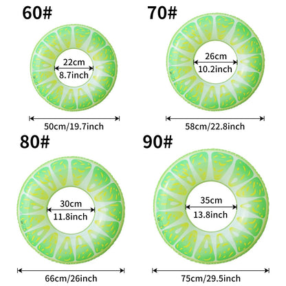1PC Fruit Pool Float, Watermelon Swim Tube Ring, Inflatable Swim Pool Party Inner Tube Summer Pool Toy for Fun - My Store