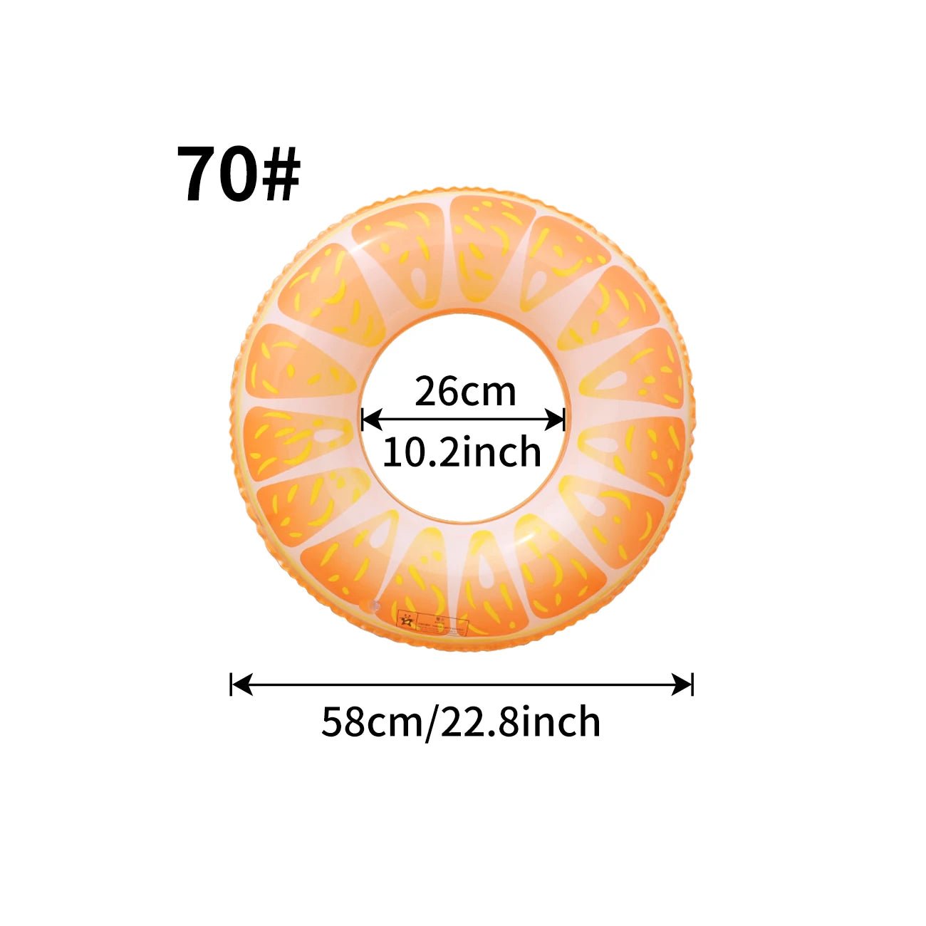 1PC Fruit Pool Float, Watermelon Swim Tube Ring, Inflatable Swim Pool Party Inner Tube Summer Pool Toy for Fun - My Store
