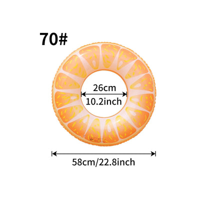 1PC Fruit Pool Float, Watermelon Swim Tube Ring, Inflatable Swim Pool Party Inner Tube Summer Pool Toy for Fun - My Store
