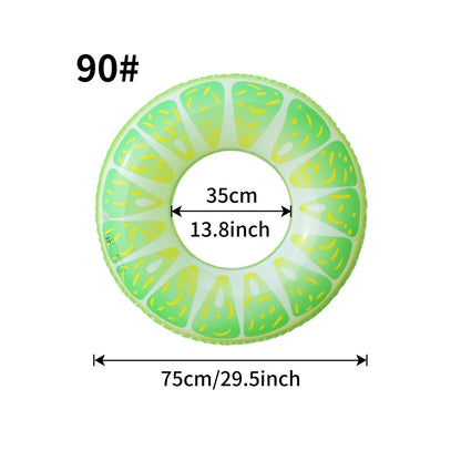 1PC Fruit Pool Float, Watermelon Swim Tube Ring, Inflatable Swim Pool Party Inner Tube Summer Pool Toy for Fun - My Store