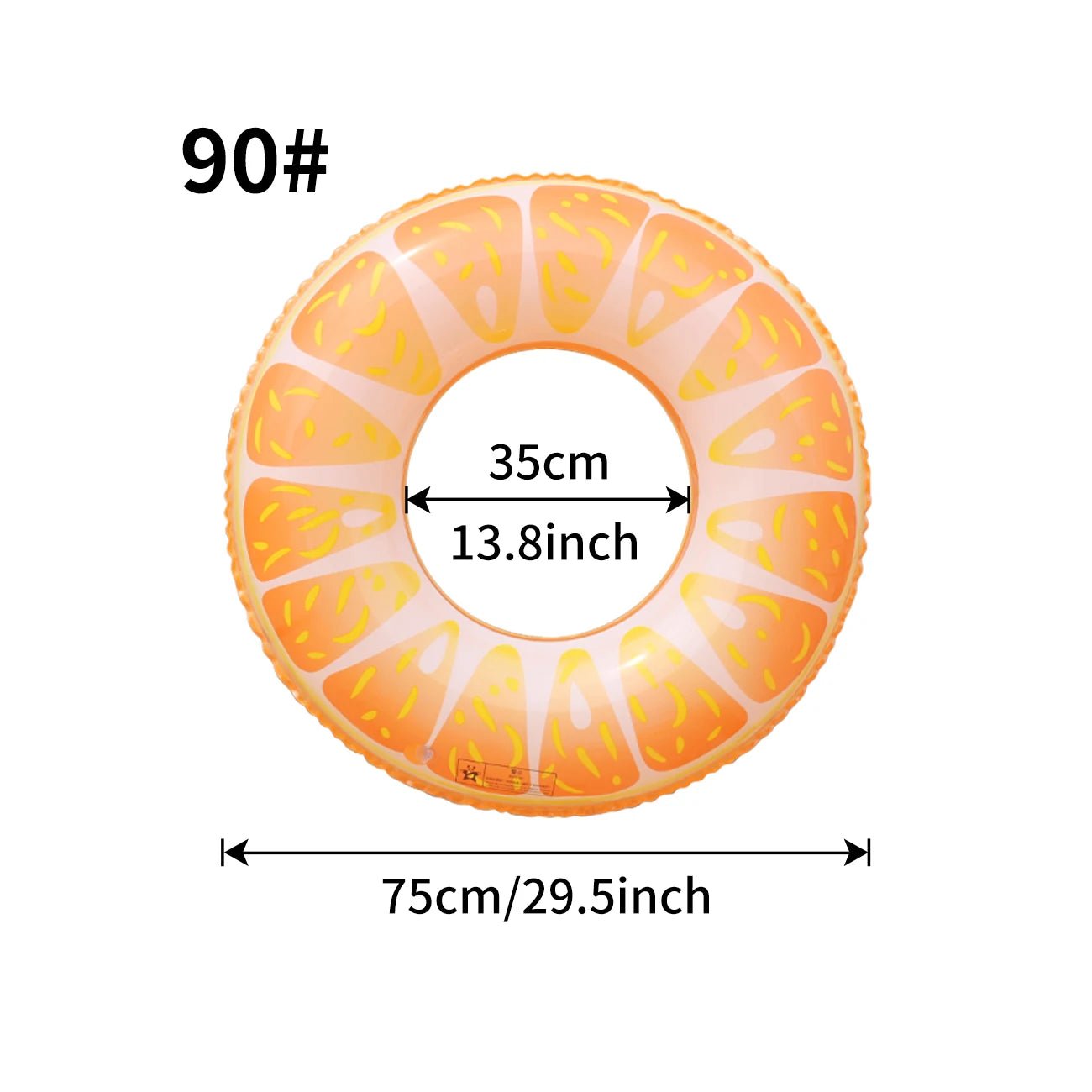 1PC Fruit Pool Float, Watermelon Swim Tube Ring, Inflatable Swim Pool Party Inner Tube Summer Pool Toy for Fun - My Store