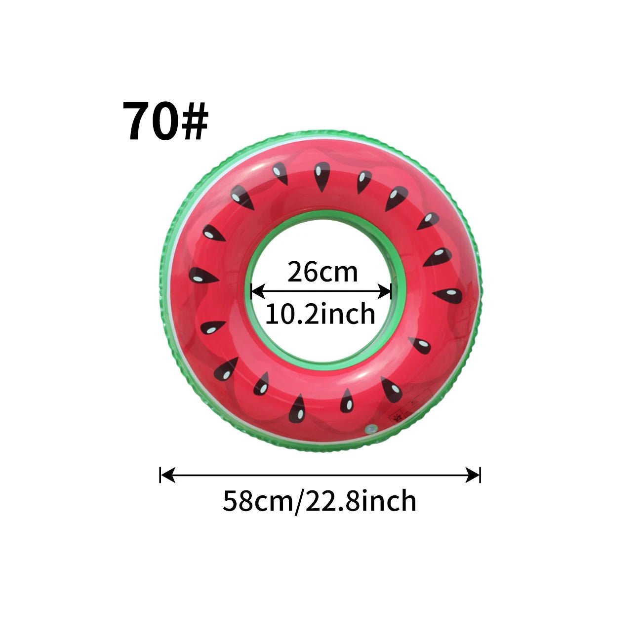 1PC Fruit Pool Float, Watermelon Swim Tube Ring, Inflatable Swim Pool Party Inner Tube Summer Pool Toy for Fun - My Store