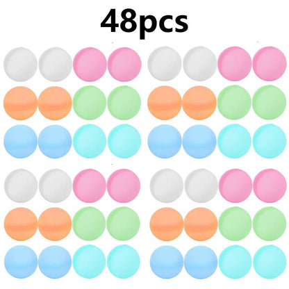 6-60P New Reusable Water Balloons Refillable Water Balloon Quick Fill Self Sealing WaterBomb Splash Balls Swimming Pool - My Store