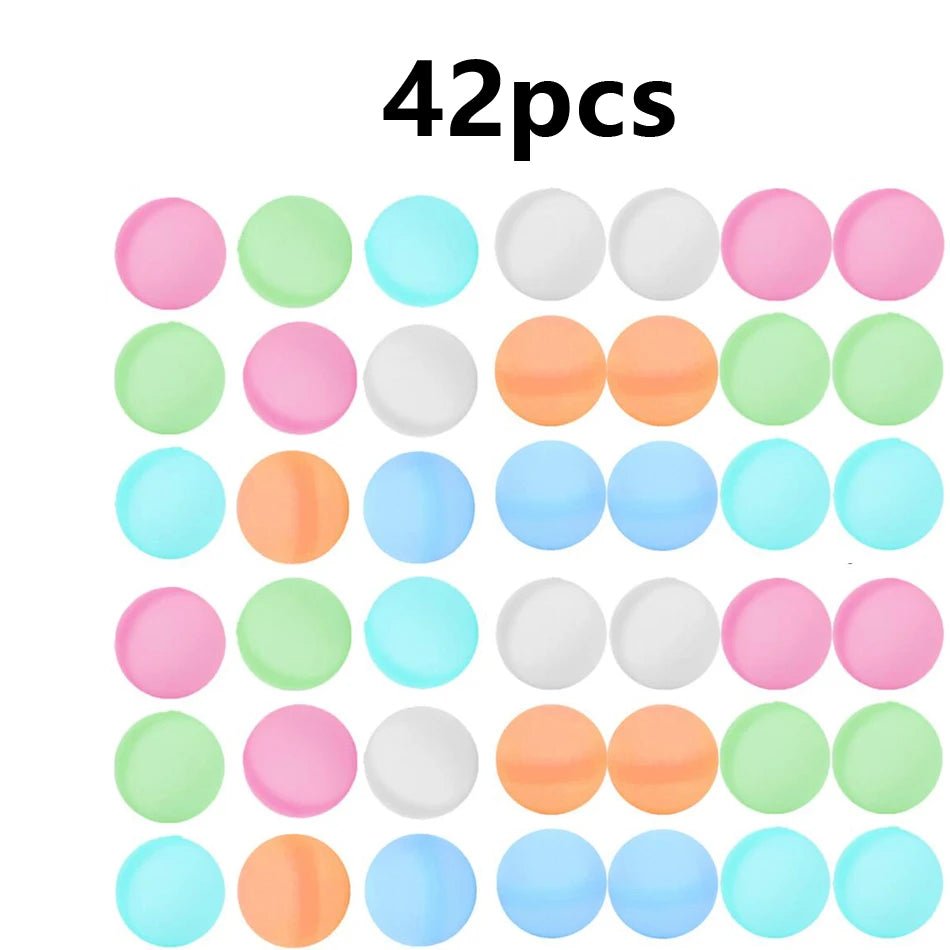 6-60P New Reusable Water Balloons Refillable Water Balloon Quick Fill Self Sealing WaterBomb Splash Balls Swimming Pool - My Store