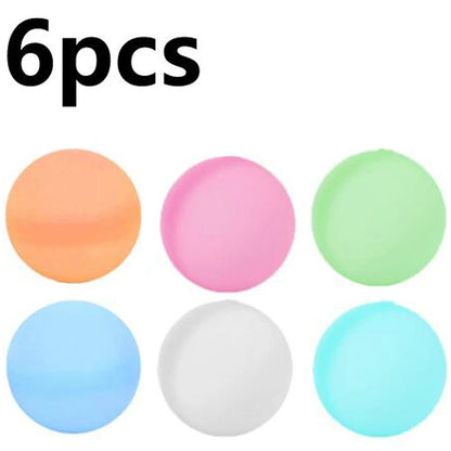 6-60P New Reusable Water Balloons Refillable Water Balloon Quick Fill Self Sealing WaterBomb Splash Balls Swimming Pool - My Store