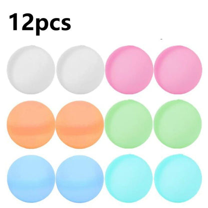 6-60P New Reusable Water Balloons Refillable Water Balloon Quick Fill Self Sealing WaterBomb Splash Balls Swimming Pool - My Store