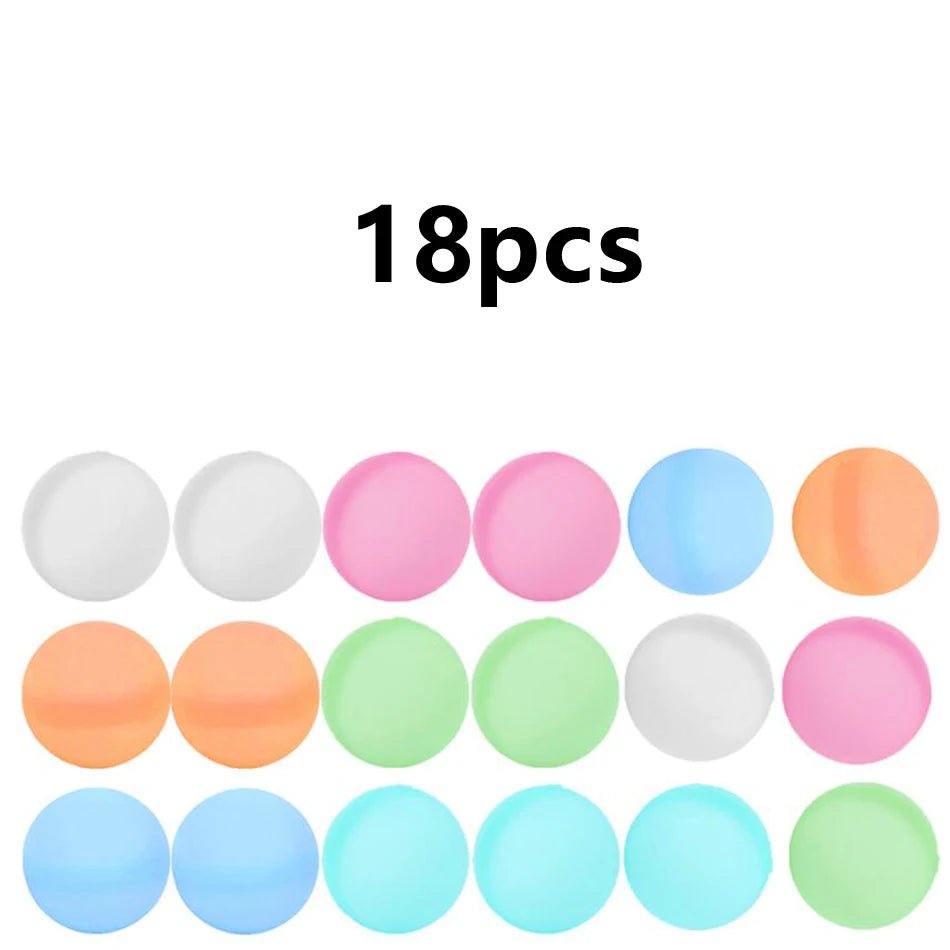 6-60P New Reusable Water Balloons Refillable Water Balloon Quick Fill Self Sealing WaterBomb Splash Balls Swimming Pool - My Store