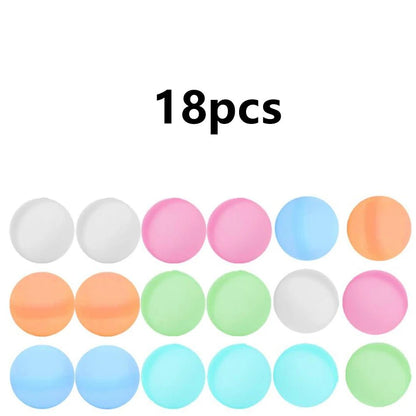 6-60P New Reusable Water Balloons Refillable Water Balloon Quick Fill Self Sealing WaterBomb Splash Balls Swimming Pool - My Store