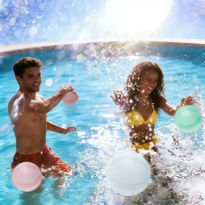 6-60P New Reusable Water Balloons Refillable Water Balloon Quick Fill Self Sealing WaterBomb Splash Balls Swimming Pool - My Store