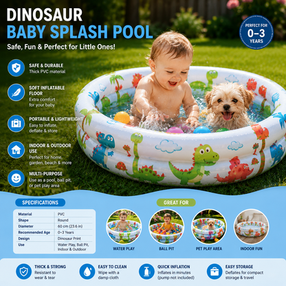 Dinosaur Baby Splash Pool - My Store