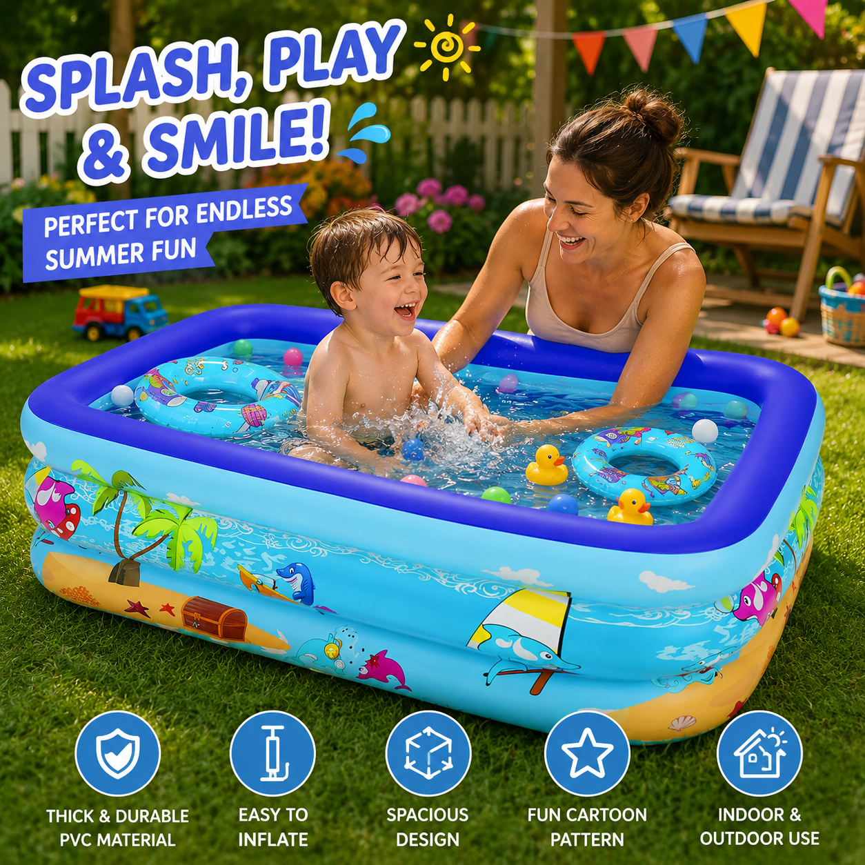 Splash Haven™ Inflatable Pool - My Store