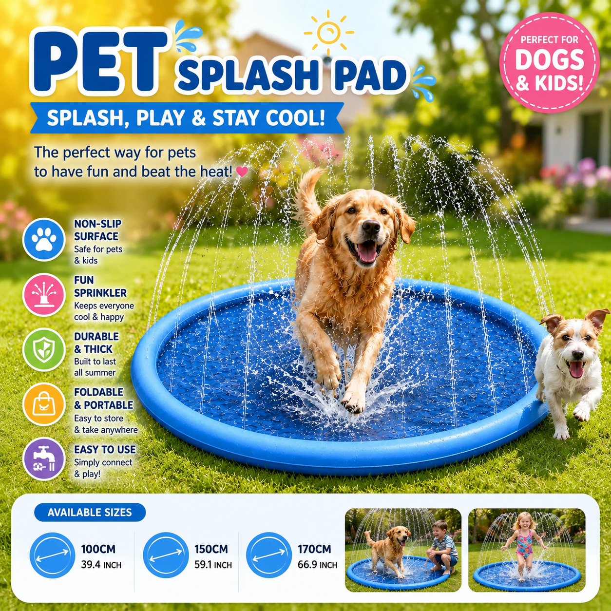 SplashMode™ SplashPaws Sprinkler Pad - My Store